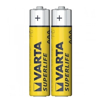 Varta 2003 - 2 gab Cinka-karbona baterija SUPERLIFE AAA 1,5V