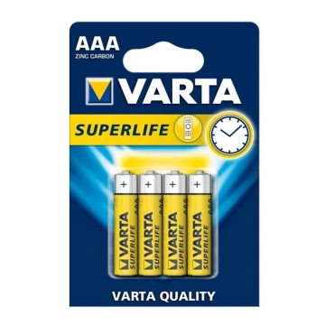 Varta 2003 - 4 gab Cinka-karbona baterija SUPERLIFE AAA 1,5V