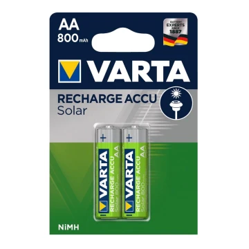 Varta 56736 - 2 gab Uzlādējama baterija SOLAR ACCU AA NiMH/800mAh/1,2V