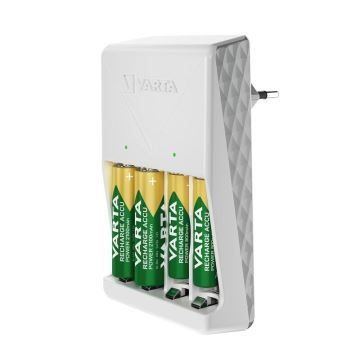 Varta 57657101451 - Baterijas lādētājs 4xAA/AAA 2100mAh 230V