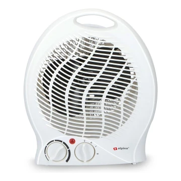 Ventilators ar sildītāju 1000/2000W/230V balta