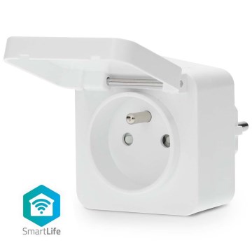 Viedā kontaktligzda Smartlife 3680W/230V/ Type E/16A Wi-Fi Tuya IP44