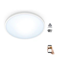 WiZ - LED Aptumšojama griestu lampa SUPERSLIM LED/14W/230V 2700-6500K Wi-Fi balta