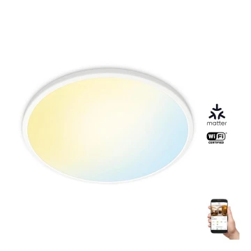 WiZ - LED Aptumšojama griestu lampa SUPERSLIM LED/32W/230V 2700-6500K Wi-Fi balta
