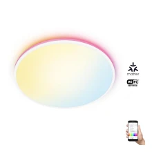WiZ - LED RGBW Aptumšojama griestu lampa RUNE LED/21W/230V 2700-6500K Wi-Fi balta