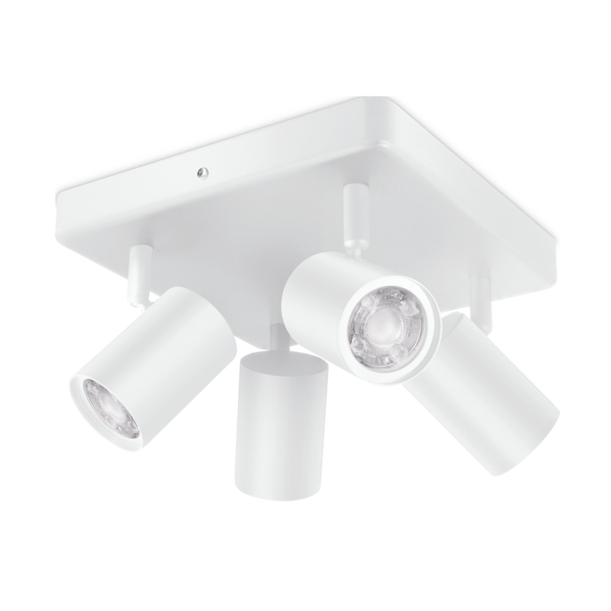 WiZ - LED RGBW Aptumšojams starmetis IMAGEO 4xGU10/4,9W/230V 2200-6500K Wi-Fi CRI 90 balts