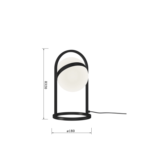 Wofi 8046-102 - LED Skārienvadāma aptumšojama galda lampa AVIGNON LED/10,5W/230V melna