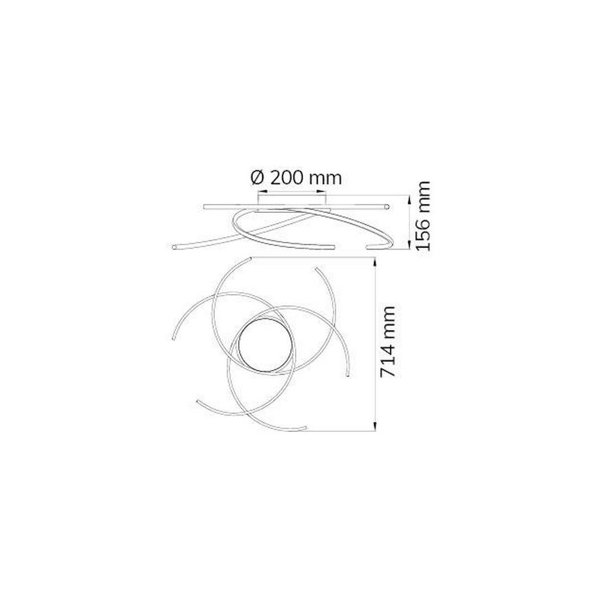 Wofi - LED Griestu lampa JULS LED/24W/230V