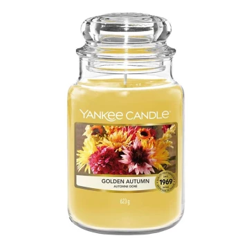 Yankee Candle - Aromatizēta svece GOLDEN AUTUMN liela 623g 110-150 stundas