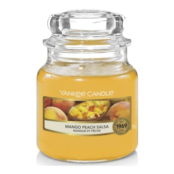 Yankee Candle - Aromatizēta svece MANGO PEACH SALSA maza 104g 20-30 stundas