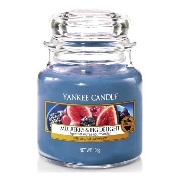 Yankee Candle - Aromatizēta svece MULBERRY & FIG DELIGHT maza 104g 20-30 stundas