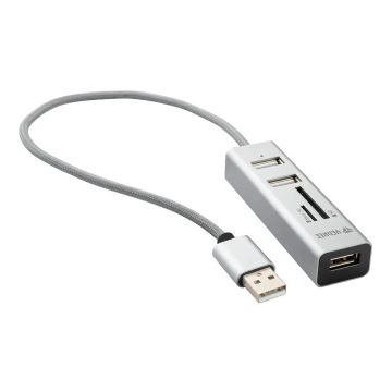 Yenkee - USB Sadalītājs 2.0 un karšu lasītājs