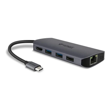 Yenkee - Vairāku pieslēgvietu adapteris 8in1 USB tips C