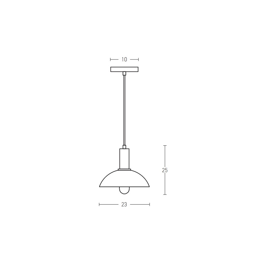 Zambelis 180052 - Lustra ar auklu 1xE27/40W/230V melna