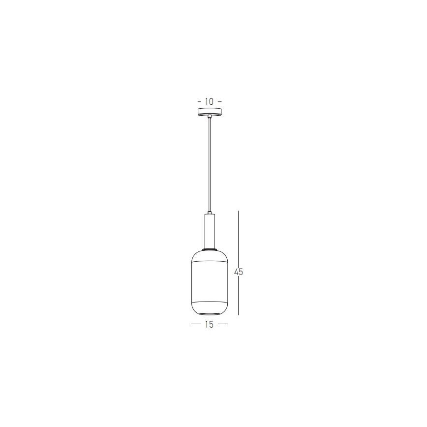 Zambelis 22070 - Lustra ar auklu 1xE27/40W/230V d. 15 cm zelta