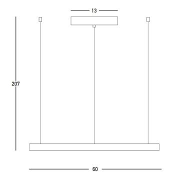 Zambelis 23032 - LED Aptumšojama lustra ar auklu LED/28W/230V 3000K d. 60 cm zelta