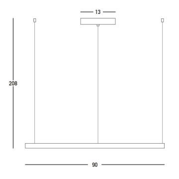 Zambelis 23034 - LED Aptumšojama lustra ar auklu LED/45W/230V 3000K d. 90 cm zelta