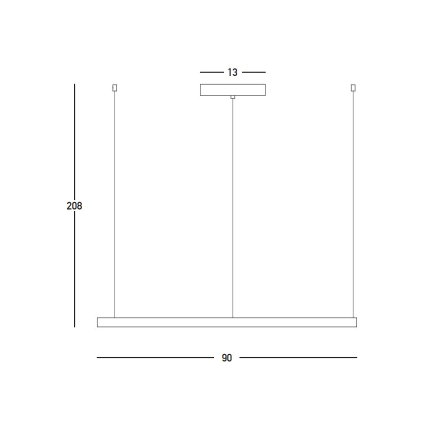 Zambelis 23034 - LED Aptumšojama lustra ar auklu LED/45W/230V 3000K d. 90 cm zelta