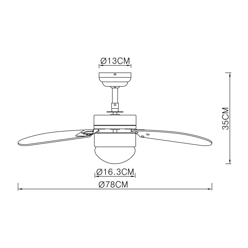 ZEVENTI - Griestu ventilators FAMARA 1xE14/60W/230V