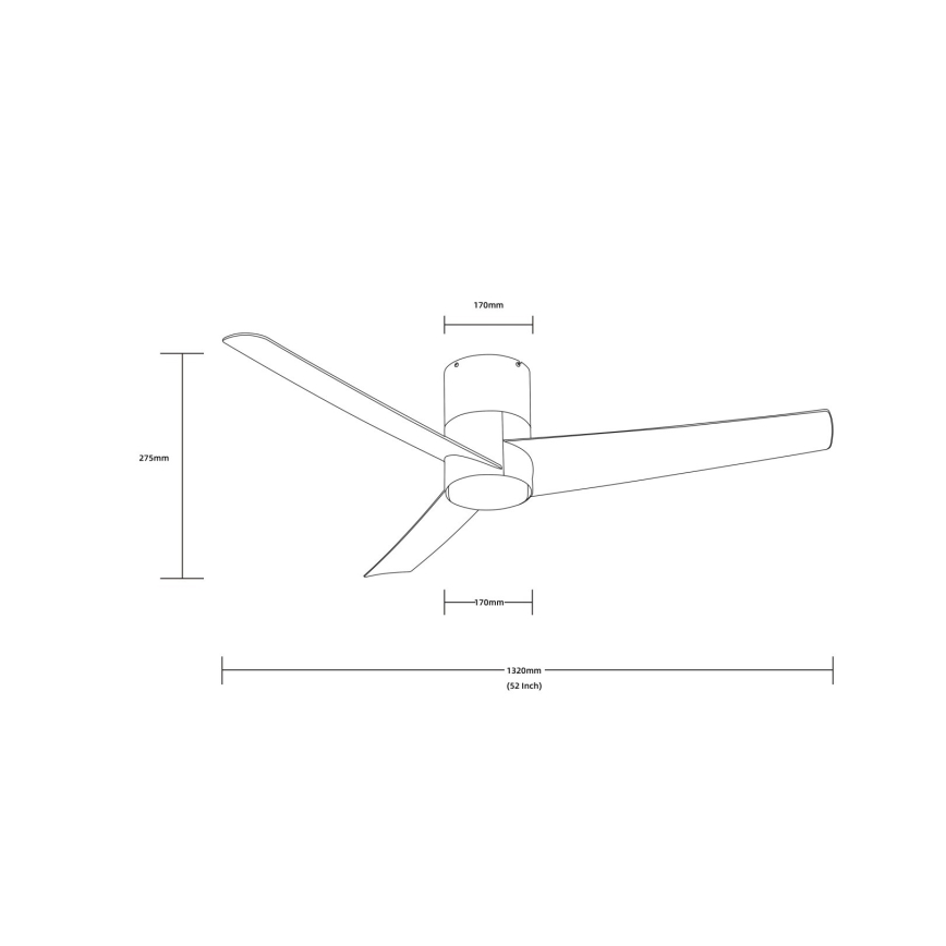 ZEVENTI - LED Griestu ventilators BARROSA LED/18W/230V Wi-Fi Tuya melna + tālvadības pults