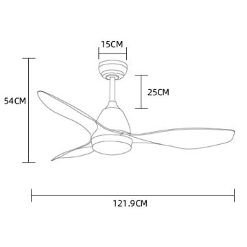 ZEVENTI - LED Griestu ventilators MURO LED/18W/230V Wi-Fi Tuya + tālvadības pults