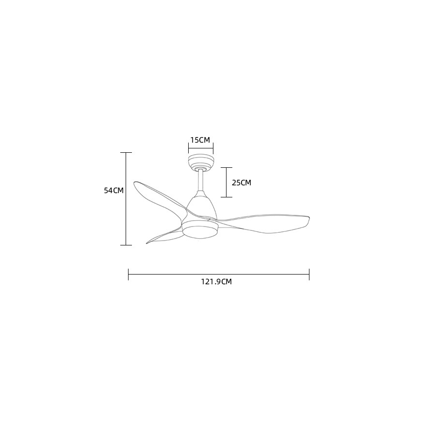 ZEVENTI - LED Griestu ventilators MURO LED/18W/230V Wi-Fi Tuya + tālvadības pults