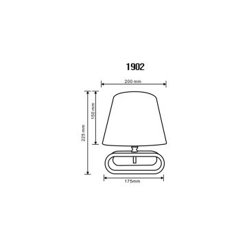 Zuma Line 2529-000-200-000-0113 - Galda lampa 1xE14/40W/230V bambusa/balta