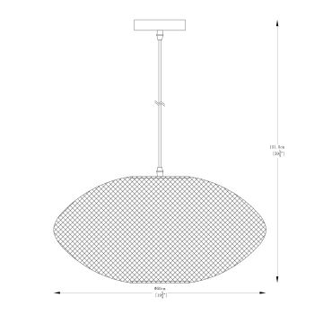 Zuma Line - Lustra ar auklu 1xE27/40W/230V melna