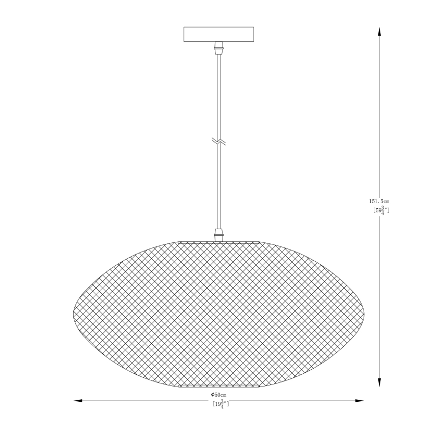 Zuma Line - Lustra ar auklu 1xE27/40W/230V melna