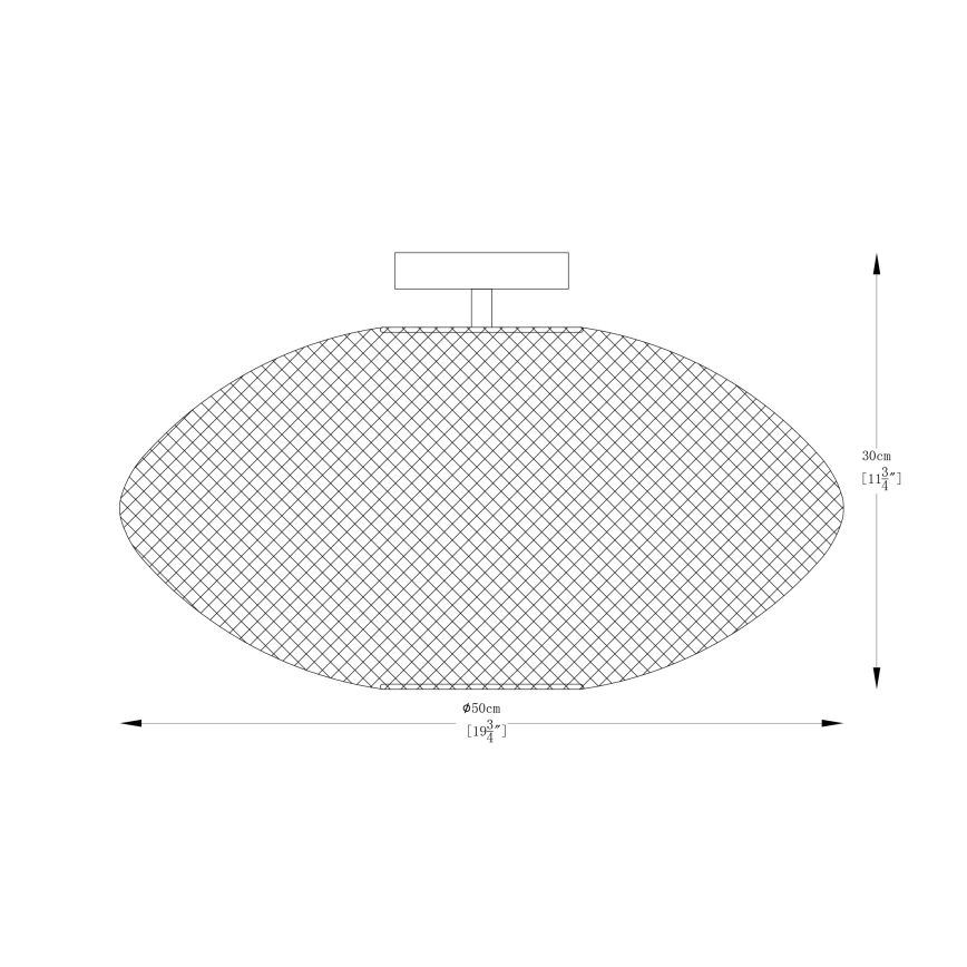 Zuma Line - Virsapmetuma lustra 1xE27/40W/230V melna