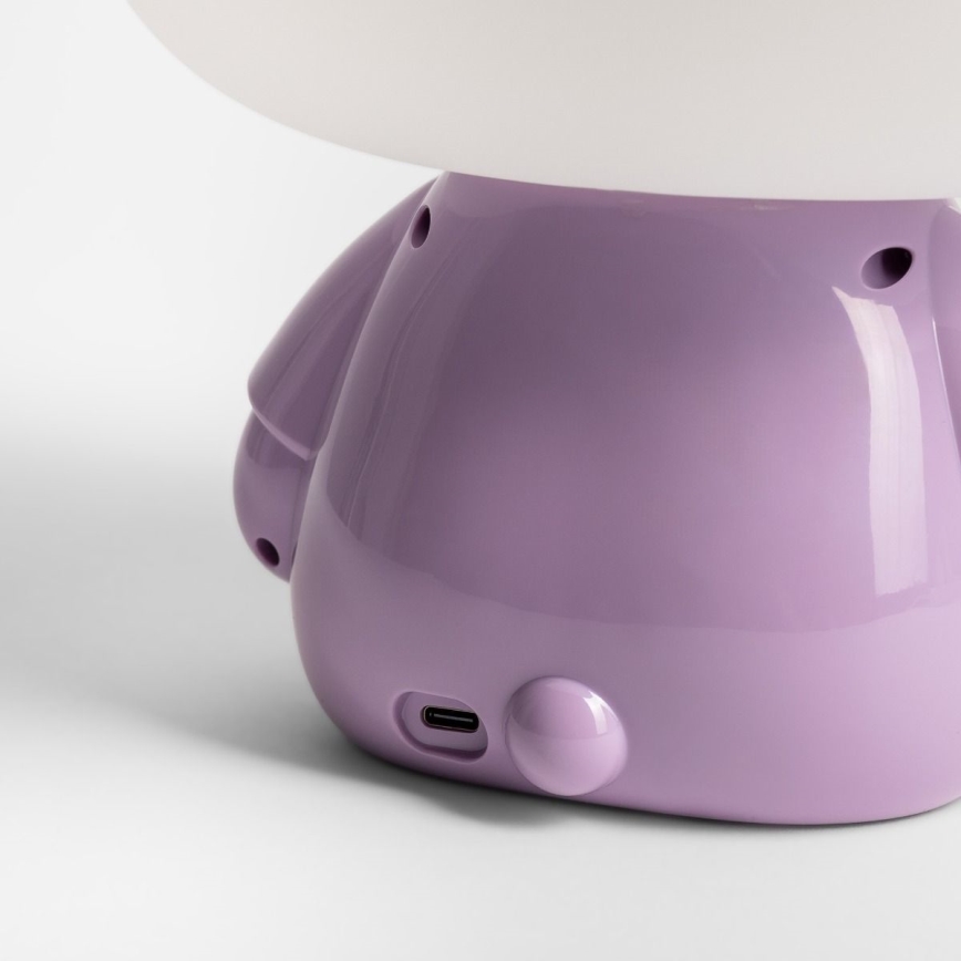Zuma Line - LED Aptumšojama bērnu skārienvadāma galda lampa LED/3W/230V nīlzirgs violeta