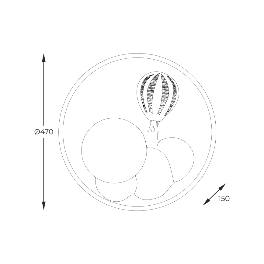 Zuma Line - LED Aptumšojama bērnu griestu lampa LED/42W/230V 3000/5700K rozā