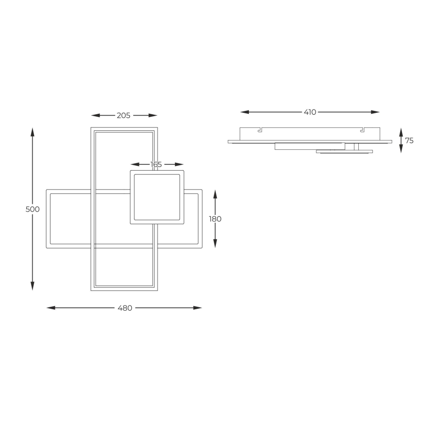 Zuma Line - LED Aptumšojama griestu lampa LED/46W/230V zelta