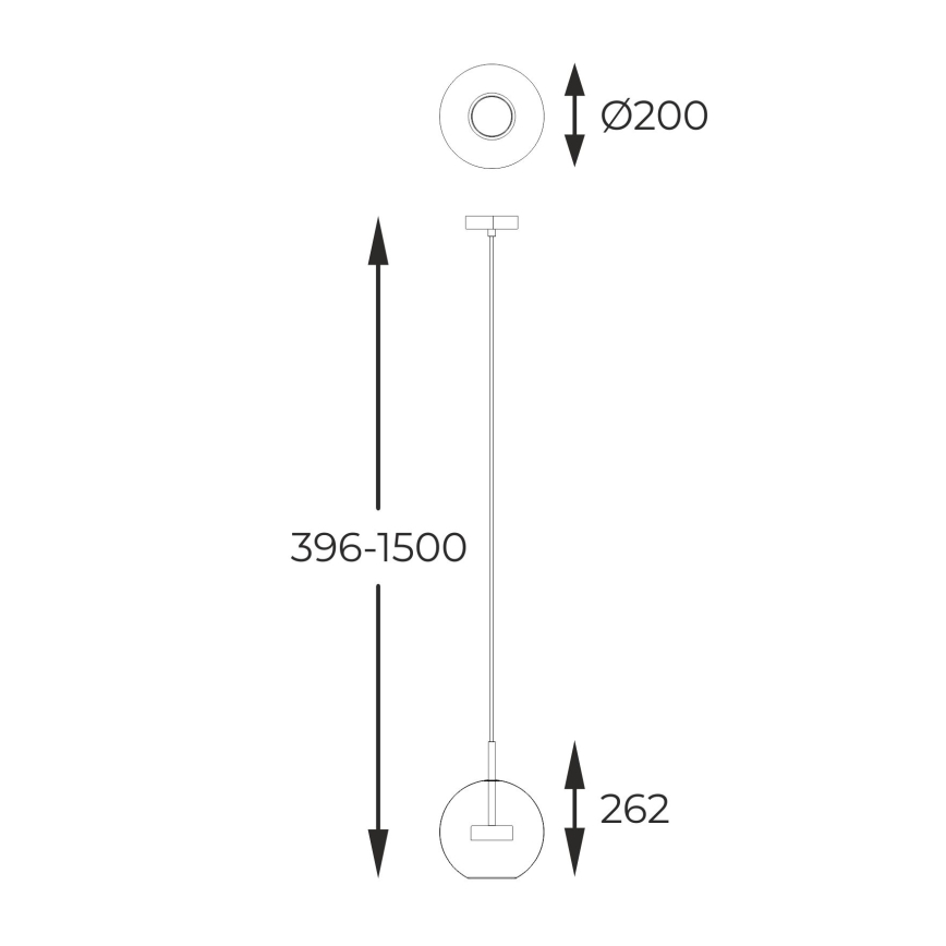 Zuma Line - LED Lustra ar auklu LED/5W/230V zelta