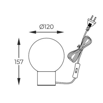 Zuma Line - Galda lampa 1xG9/4W/230V melna/zelta