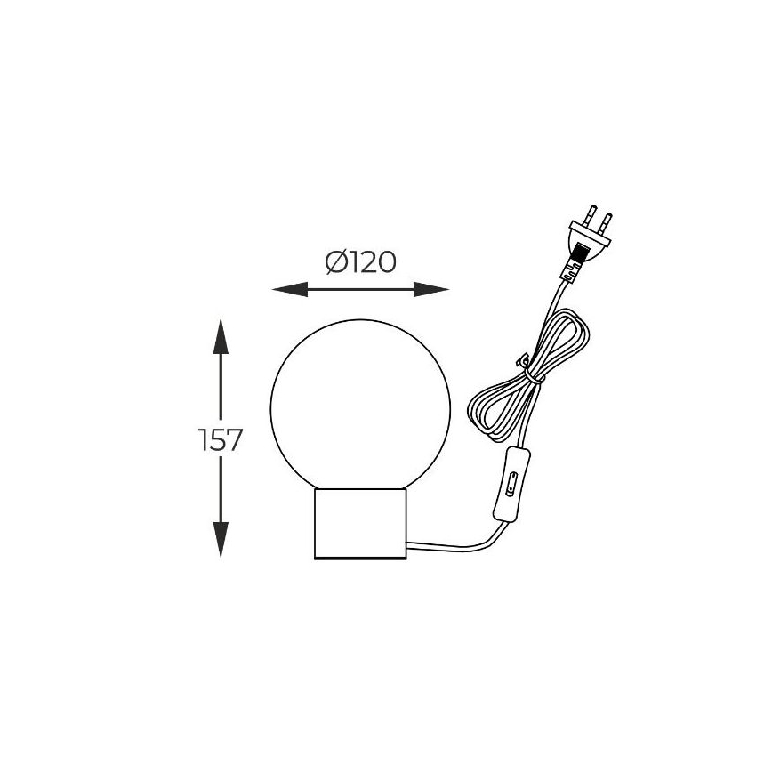 Zuma Line - Galda lampa 1xG9/4W/230V melna/zelta