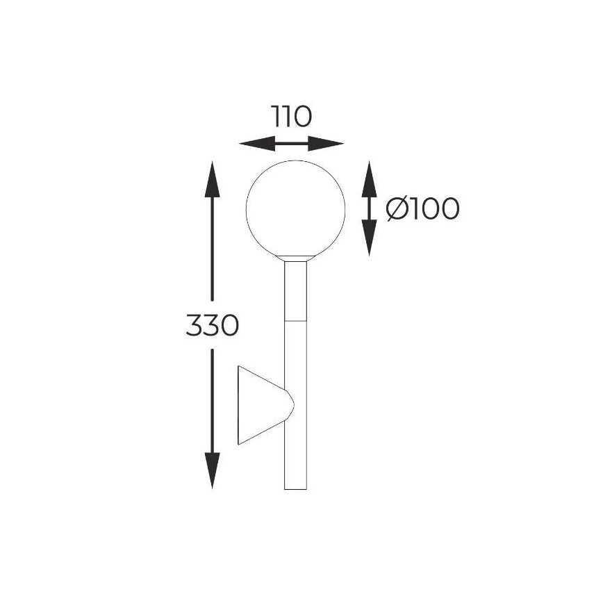 Zuma Line - Sienas lampa 1xG9/4W/230V melna